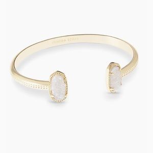 Elton Kendra Scott Cuff Bracelet in Iridescent Drusy